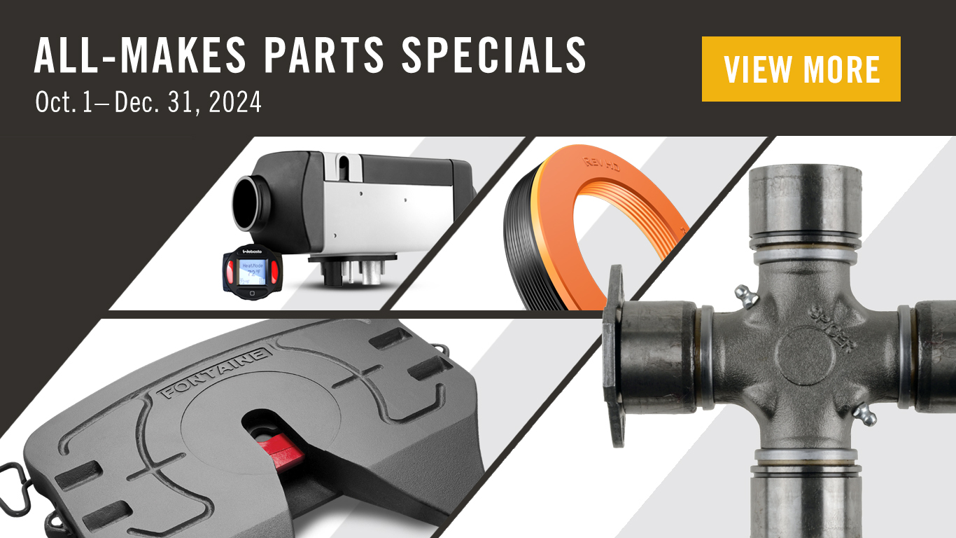 All-makes specials on commercial truck parts